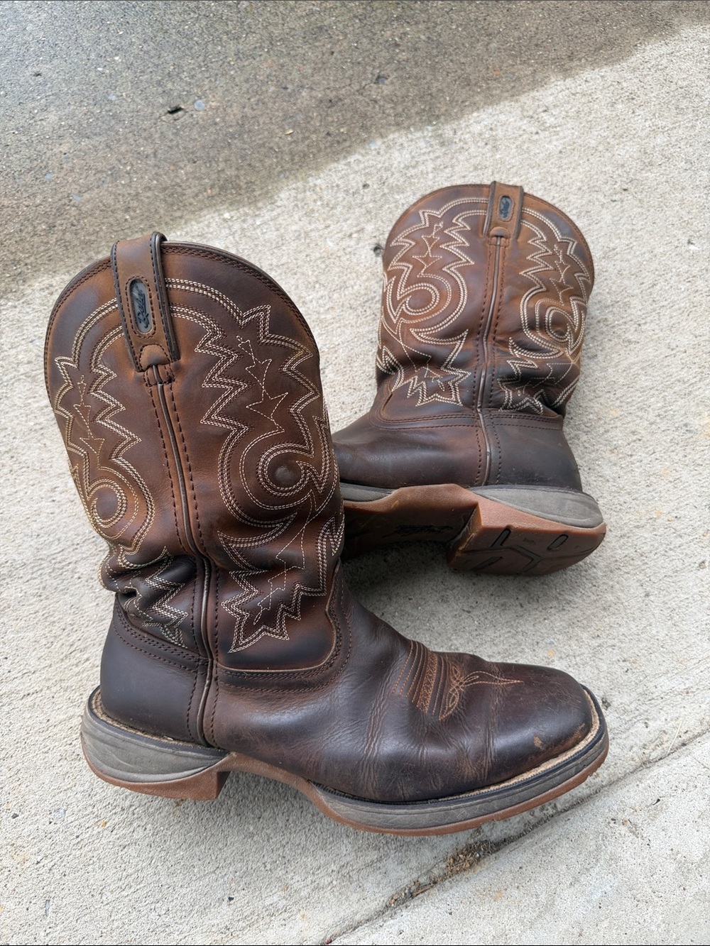 Men's Rebel By Durango Pull-On Western Boots Size 9.5D (Style: DB443)